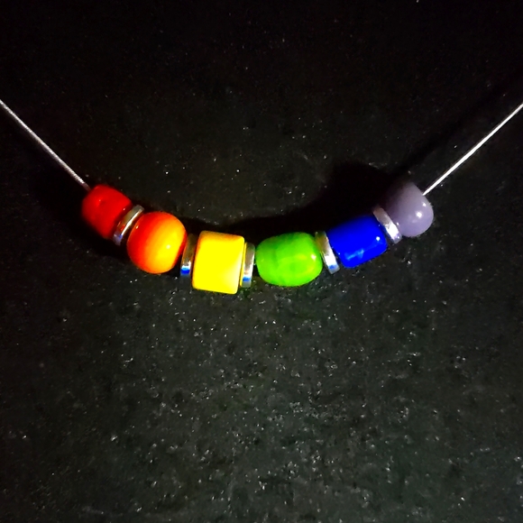 Colorful Ceramic Necklace - Picture 1 of 3